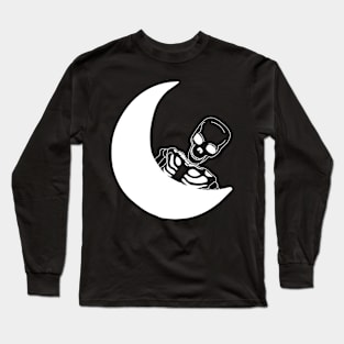 moon sceleton Long Sleeve T-Shirt